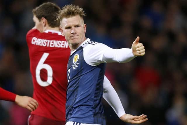 Big thumbs up for Scotland's Matt Ritchie. Picture: PA