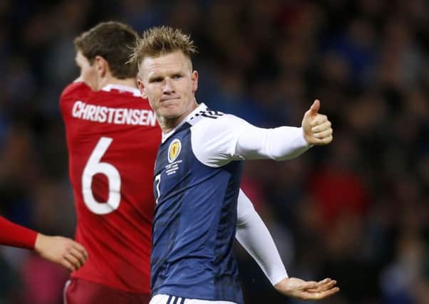 Big thumbs up for Scotland's Matt Ritchie. Picture: PA