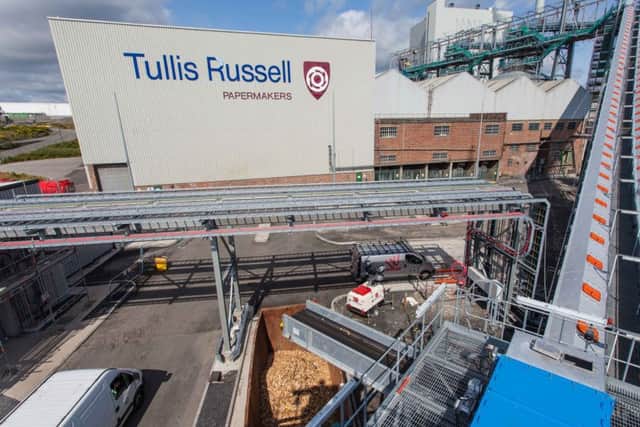 Tullis Russell paper mill at Markinch