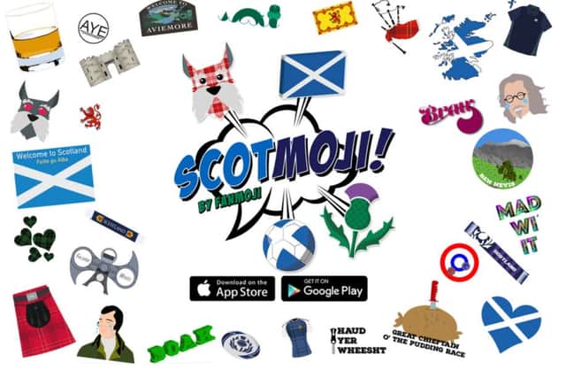 The new Scotmoji app contains a number of Scottish icons. Picture: Contributed
