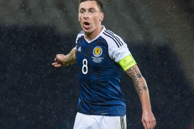 Scotland captain Scott Brown in action against Denmark. Picture: Craig Foy/SNS