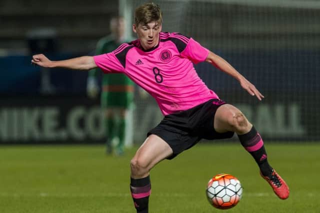 Ryan Gauld in action for Scotland under-21s. Picture: SNS