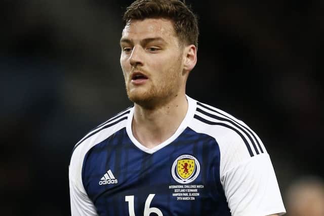 Scotland's Chris Martin during the friendly against Denmark at Hampden Park. Picture: Simon Bellis/PA