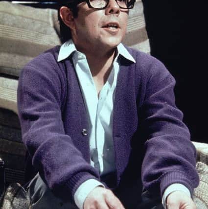Ronnie Corbett in the famous chair from The Two Ronnies.