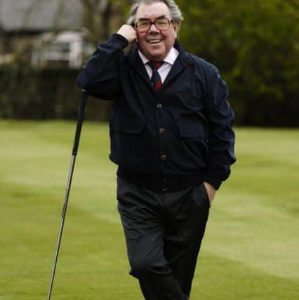 Ronnie paying a visit to Prestonfield Golf Club Picture: Rob McDougall