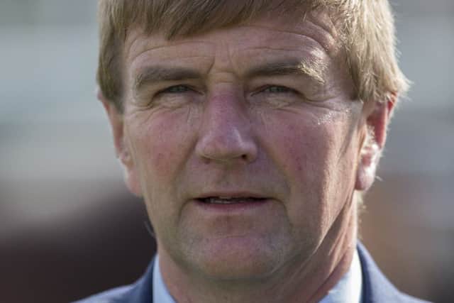 William Muir saddles up Equally Fast at Lingfield. Picture: Getty