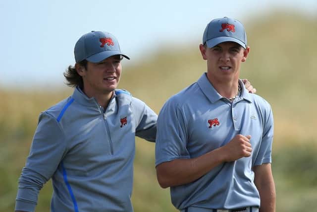 Ewen Ferguson, left, and Grant Forrest plan to turn pro this year. Picture: Getty