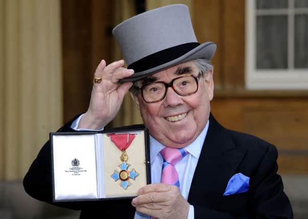 Ronnie Corbett after he received his CBE in 2012. Picture: PA