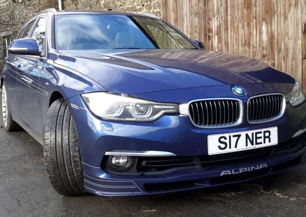 The 3-litre twin turbo Alpina B3 version of the 3-series 3-litre petrol straight six produces 404bhp at 5,500rpm and 442 lb ft of torque at 3,000rpm