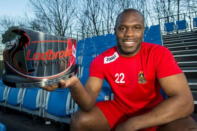 Christian Nade regards March as one the best months of his career after being named Ladbrokes Championship Player of the Month. Picture: SNS