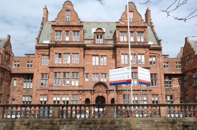 The Royal Sick Kid's Hospital in Edinburgh will be running the pilot. Picture: Dan Phillips