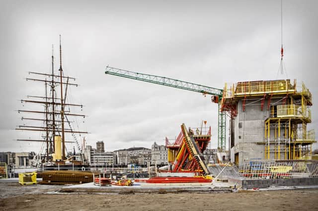 The core of the V&A Museum building and RRS Discovery. Picture: V&A Dundee