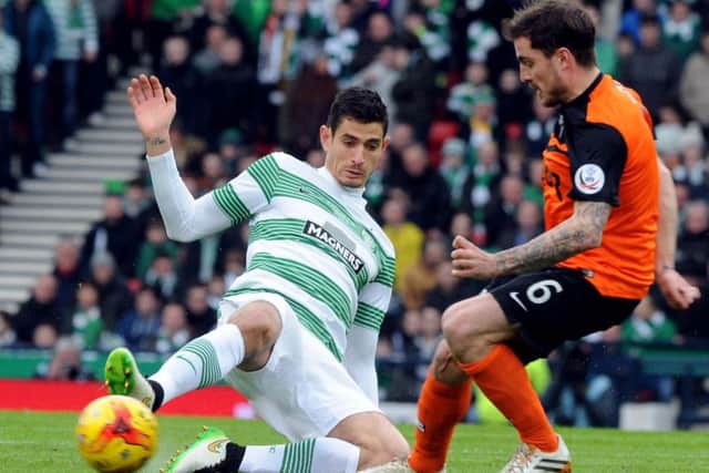 Nir Bitton has kept up his strong form for Celtic this season. Picture: Lisa Ferguson