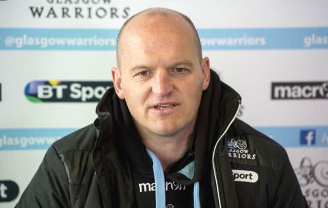 Gregor Townsend has selected a strong team to start Glasgows game against Treviso tonight as the Warriors hunt down a play-off place. Picture: SNS