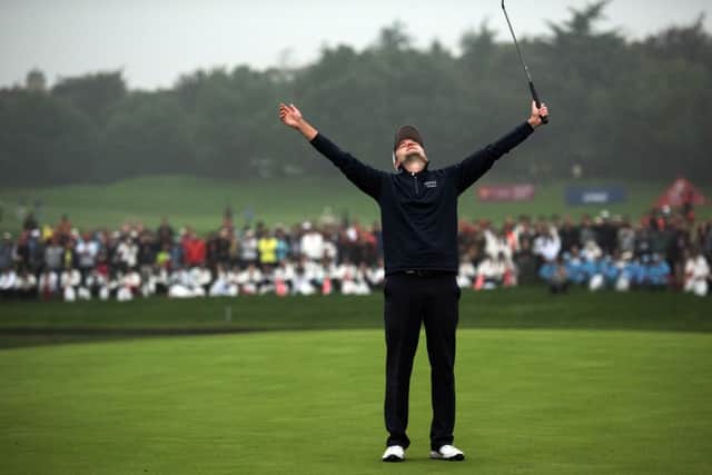 Russell Knox, whose victory in Shanghai sent him to Augusta, was inspired by Tiger Woods 1997 victory. Picture: Getty