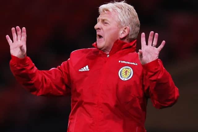 Gordon Strachan did his shouting during Tuesdays match.  Picture: Getty