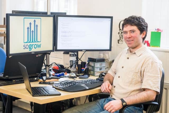 Daniel Winterstein is applying his doctorate in artificial intelligence to creating solutions for company clients who want to boost their presence on social media. Picture: Ian Georgeson