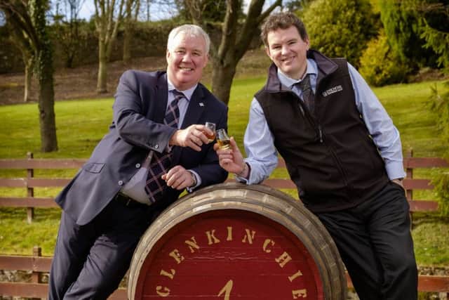 Glenkinchie Distillery manager Ramsay Borthwick and Derek Robertson, CEO of Keep Scotland Beautiful. Picture: Diageo