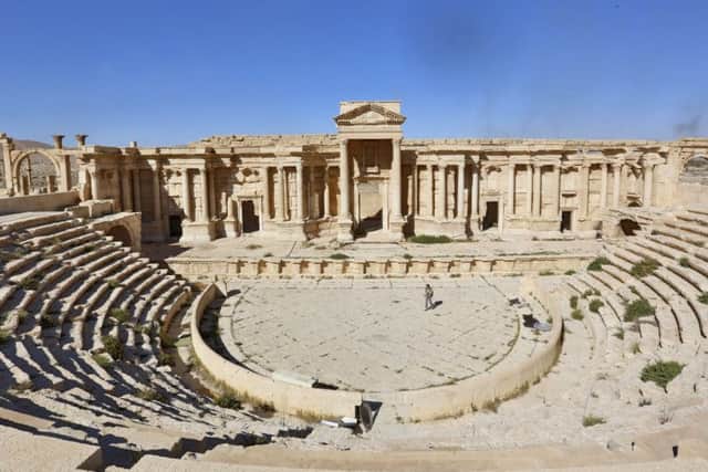 A photo shows the famous Roman Theater at the ancient city of Palmyra. Picture: AP