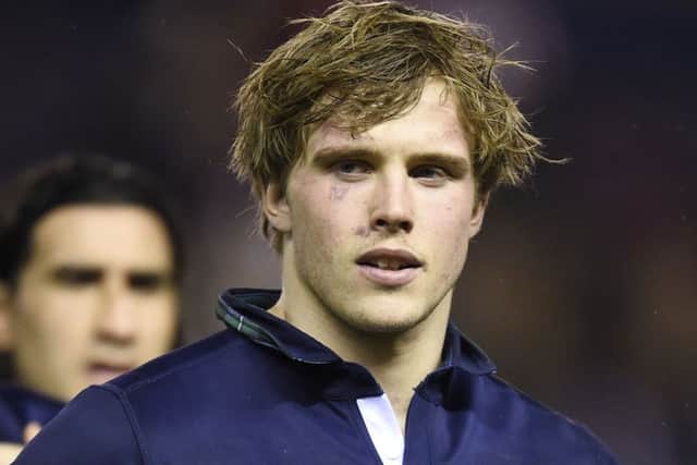 Jonny Gray scored the first Glasgow Warriors try. Picture: Ian Rutherford