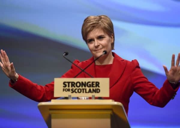 Nicola Sturgeon takes election campaign to Shetland. Picture: Jane Barlow