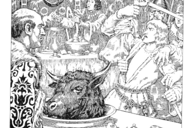 Illustration of The Black Dinner of 1440.