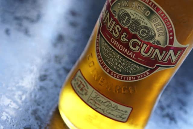 A bottle of Innis & Gunn beer
