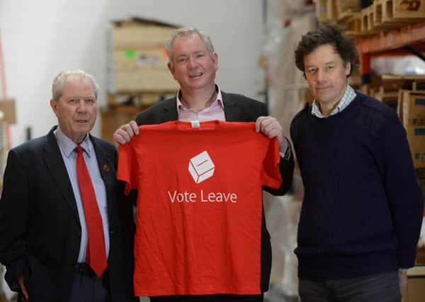 Tom Harris, along with Jim Sillars and businessman Alastair MacMillan. Picture: Hemedia