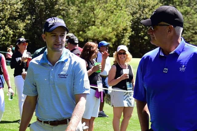 Russell Knox is out in the afternoon on his debut but Sandy Lyle has a morning start at Augusta National on Thursday. Picture: Getty Images