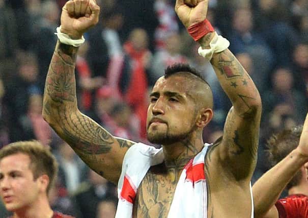 Arturo Vidal: His early goal separated the sides in Munich. Picture: AP