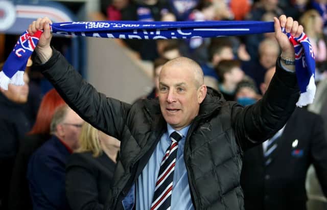 Rangers manager Mark Warburton after clinching the Scottish Championship crown. Picture: PA