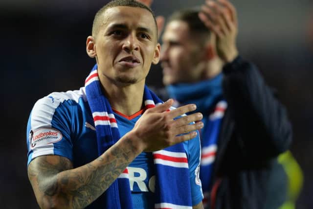 Tavernier's goal secured Rangers' promotion to the Ladbrokes Premiership. Picture: Getty