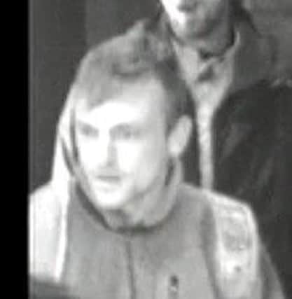 A CCTV image of the man police wish to trace in connection with the assault