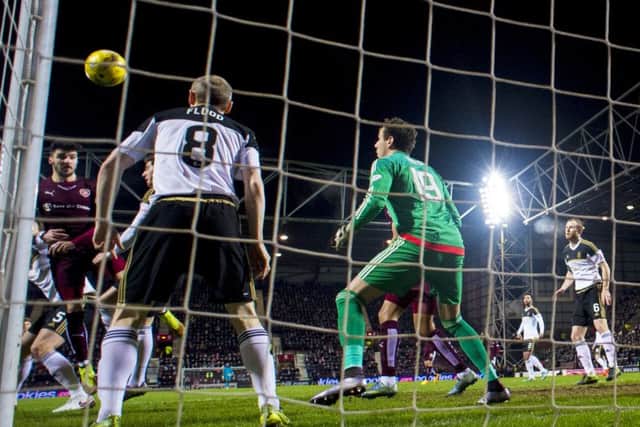 Hearts' Callum Paterson scored the only when Aberdeen visted Tynecastle in the Scottish Cup in January. Picture: Paul Devlin/SNS
