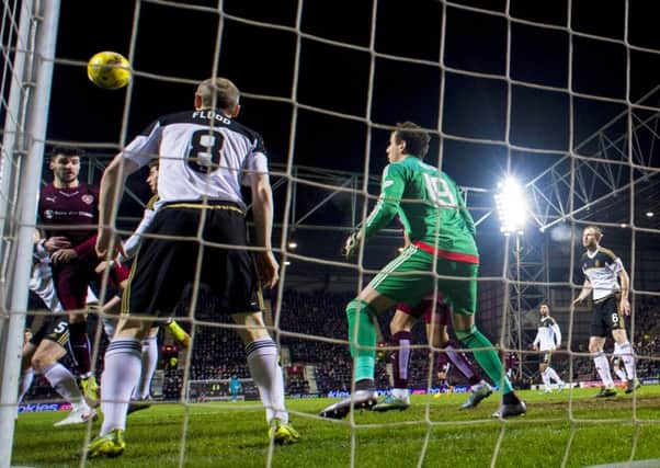 Hearts' Callum Paterson scored the only when Aberdeen visted Tynecastle in the Scottish Cup in January. Picture: Paul Devlin/SNS