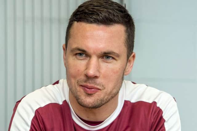 Hearts' Don Cowie is fighting to be fit to face Aberdeen. Picture: SNS