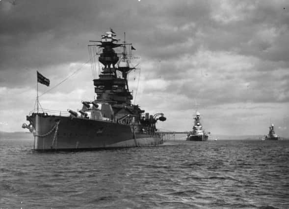 The HMS Royal Oak , visiting the Firth of Forth in 1938