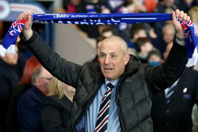 Rangers manager Mark Warburton celebrates winning the Championship title. Picture: Andrew Milligan/PA Wire