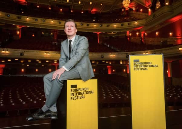 Fergus Linehan launches The Edinburgh International Festival's programme. Picture: Steve Scott Taylor