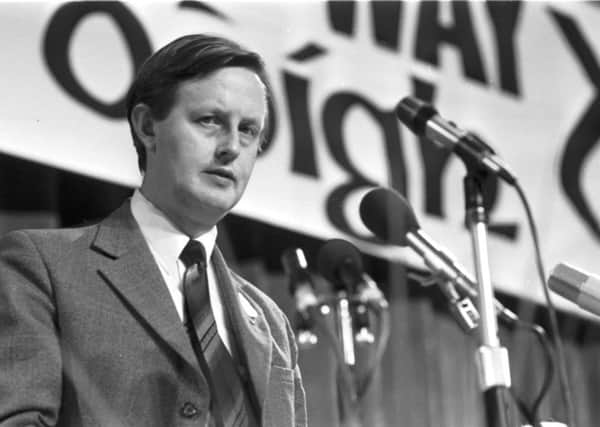 Gordon Wilson, then-leader of the SNP, speaking at a party conference in Rothesay in 1980. Picture: Donald Macleod