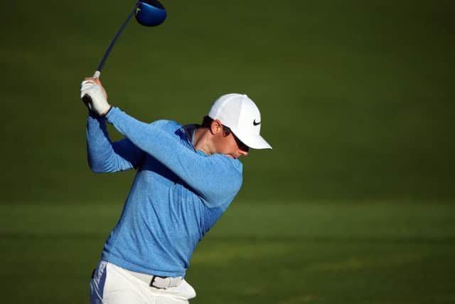 Rory McIlroy on the practice range prior to the start of the 2016 Masters Tournament at Augusta National Golf Club. Picture: Getty Image