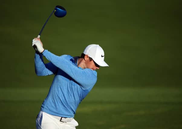 Rory McIlroy on the practice range prior to the start of the 2016 Masters Tournament at Augusta National Golf Club. Picture: Getty Image