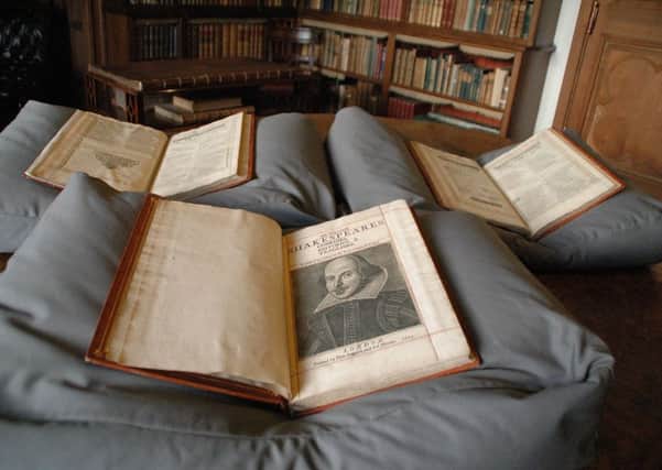 Shakespeare's First Folio discovered at Mount Stuart House on the Isle of Bute. Photo: University of Oxford/PA Wire