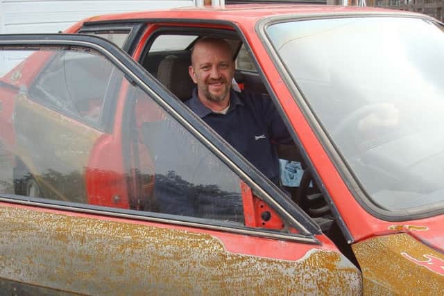Keith will now be restoring his old car in time for his daughter's wedding. Picture: SWNS/Hemedia