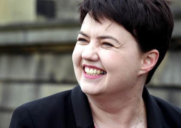 The Scottish Conservatives are hoping to leapfrog Labour in the May election. Picture: Lisa Ferguson