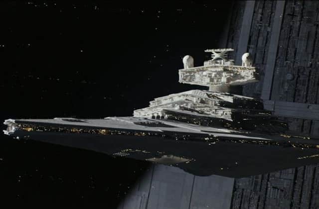 As well as shots of Star Destroyers around the first Deathstar. Picture: PA