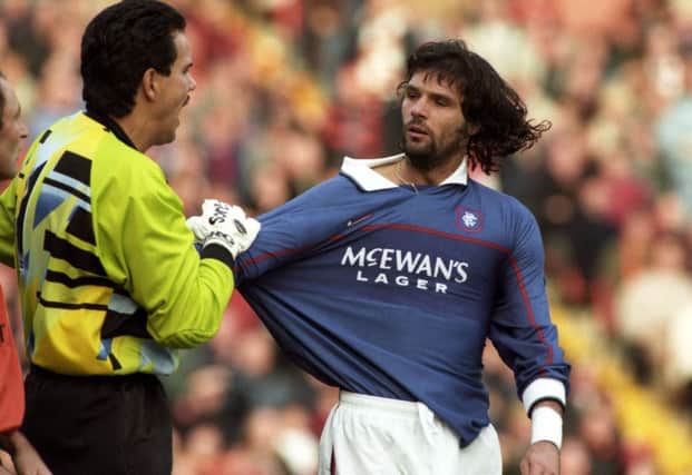 Former Rangers striker Marco Negri, right, believes the club have every chance of winning next weekend's Old Firm derby clash. Picture: SNS
