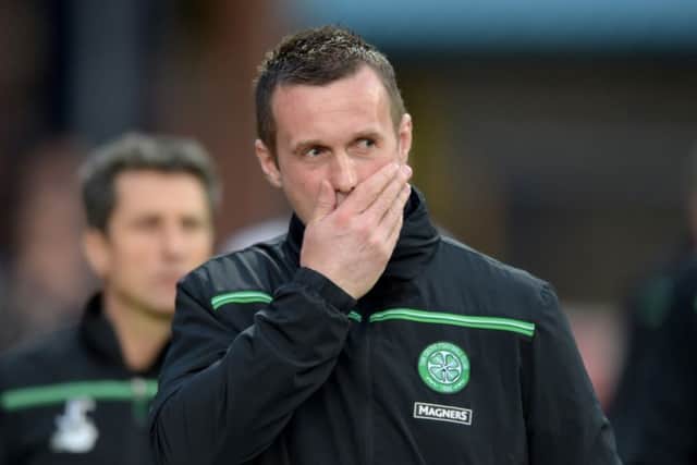 The Celtic boss refused to be drawn into talking about Rangers' title chances next season. Picture: Jane Barlow/PA