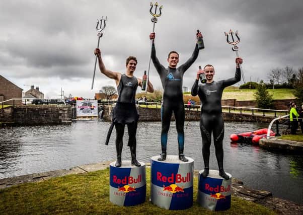 Winners celebrate after the 2015 Red Bull Neptune Steps event in Glasgow last year. Picture: Olaf Pignataro/Red Bull