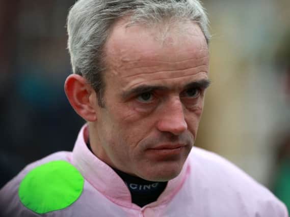 Ruby Walsh will miss the Grand National after suffering a "small fracture of his wrist and a lot of bruising" in a fall at Aintree on Friday. Picture: David Davies/PA Wire.
